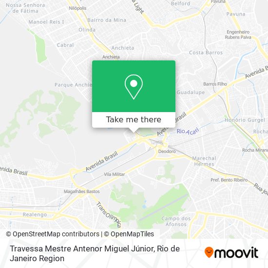 Mapa Travessa Mestre Antenor Miguel Júnior