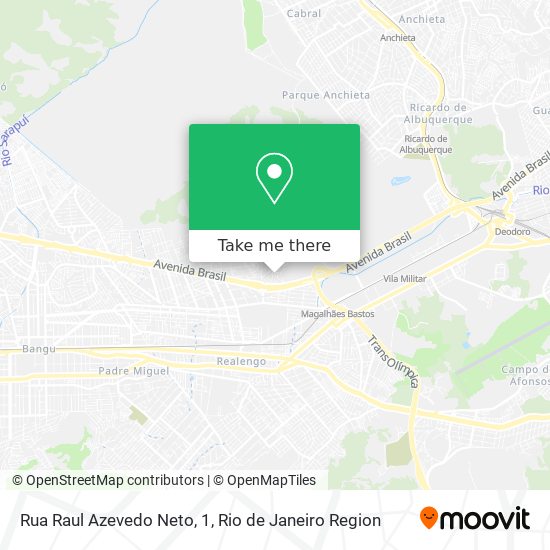Mapa Rua Raul Azevedo Neto, 1