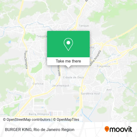 BURGER KING map