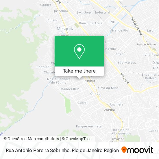 Rua Antônio Pereira Sobrinho map