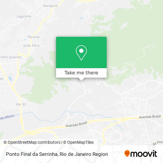Ponto Final da Serrinha map