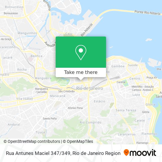 Mapa Rua Antunes Maciel 347/349