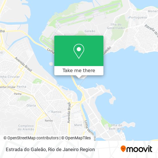 Estrada do Galeão map