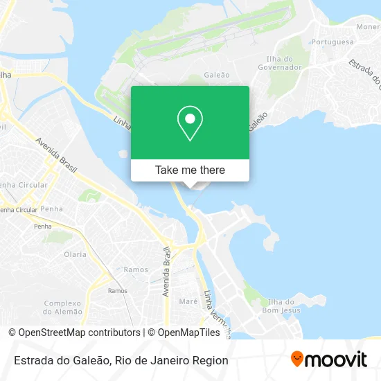 Estrada do Galeão map