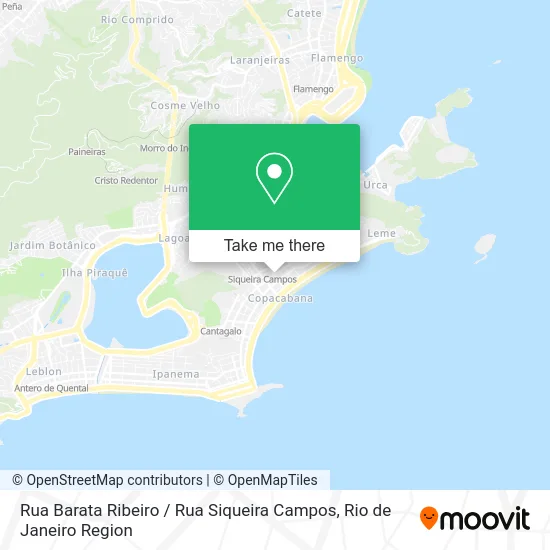 Rua Barata Ribeiro / Rua Siqueira Campos map