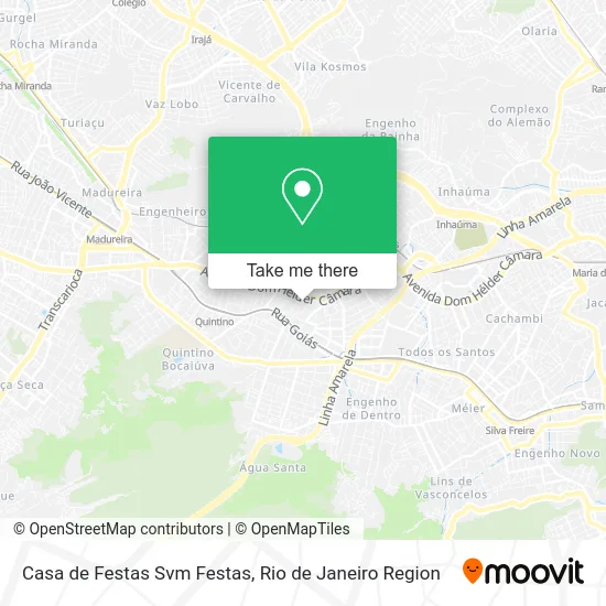 Casa de Festas Svm Festas map