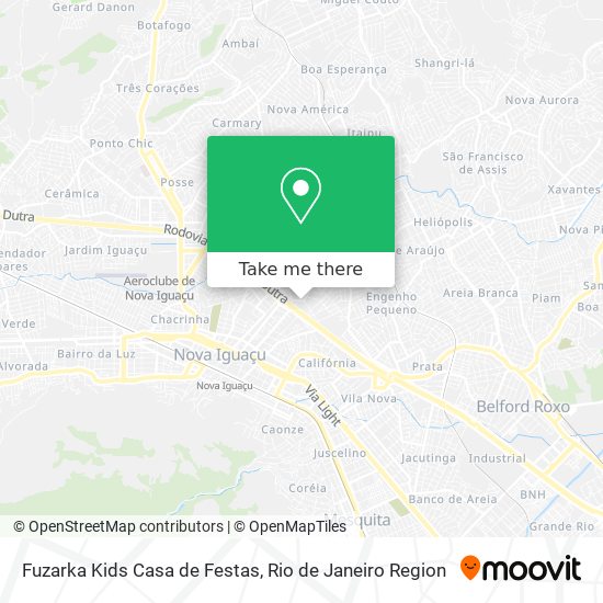 Fuzarka Kids Casa de Festas map