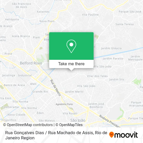 Rua Gonçalves Dias / Rua Machado de Assis map