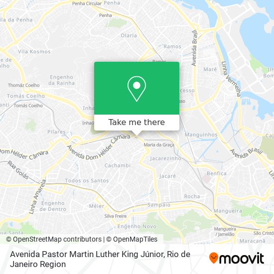 Avenida Pastor Martin Luther King Júnior map