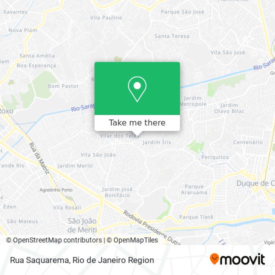 Rua Saquarema map