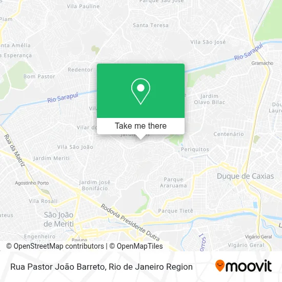 Rua Pastor João Barreto map
