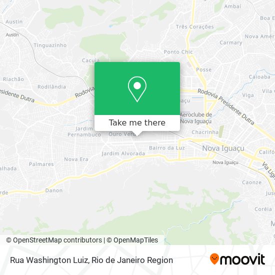 Rua Washington Luiz map