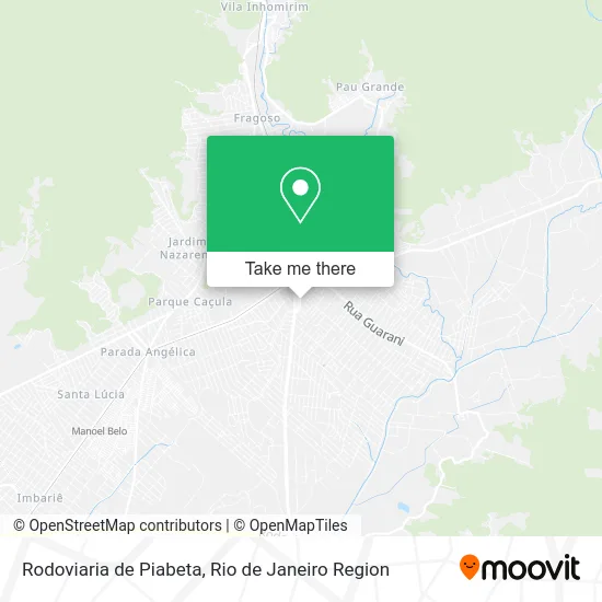 Rodoviaria de Piabeta map