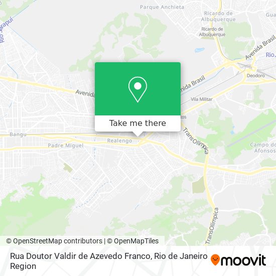 Mapa Rua Doutor Valdir de Azevedo Franco