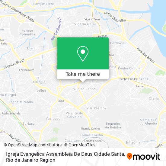 Igreja Evangelica Assembleia De Deus Cidade Santa map
