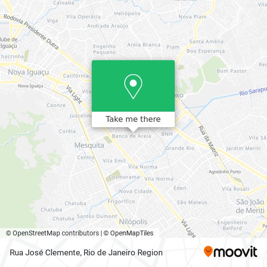 Rua José Clemente map