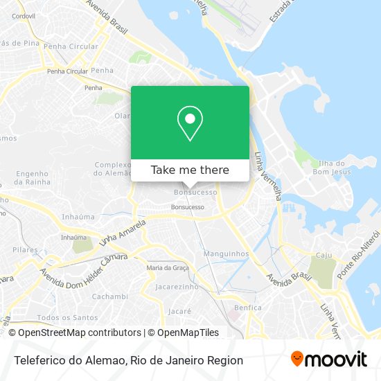 Teleferico do Alemao map