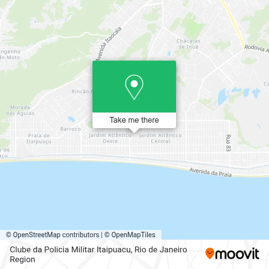 Clube da Policia Militar Itaipuacu map