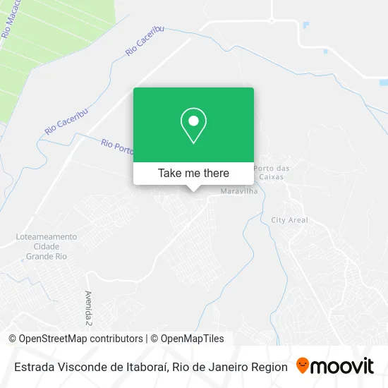 Estrada Visconde de Itaboraí map