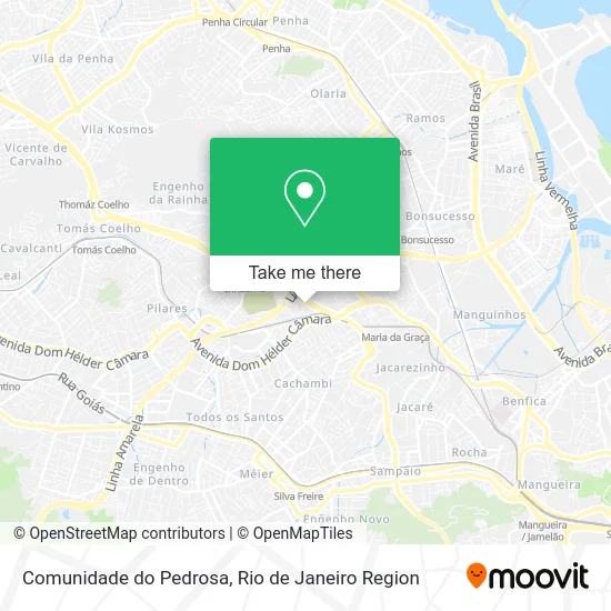 Comunidade do Pedrosa map