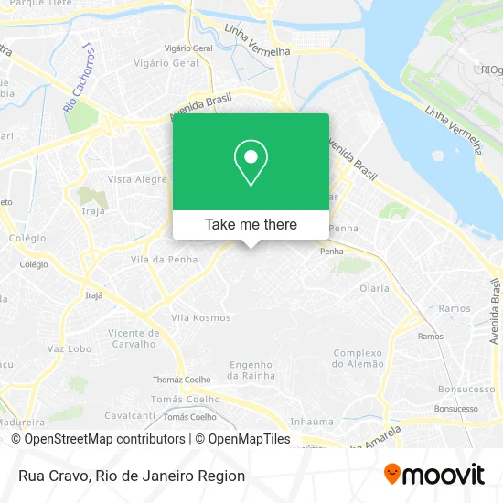 Rua Cravo map