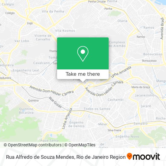 Mapa Rua Alfredo de Souza Mendes