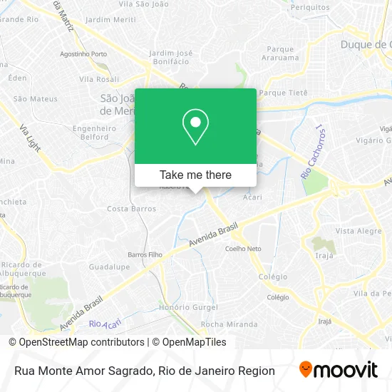 Rua Monte Amor Sagrado map