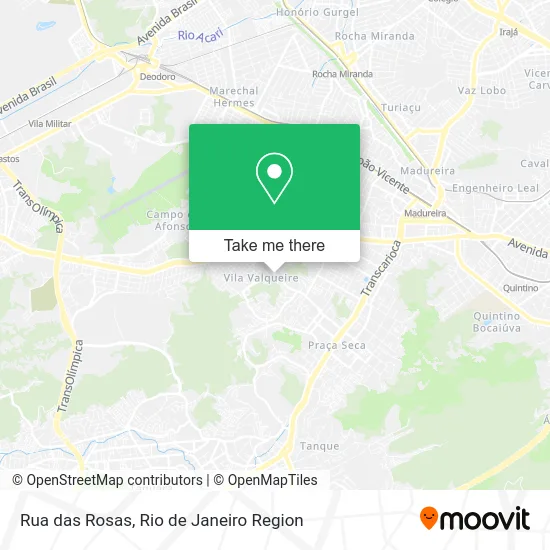 Rua das Rosas map