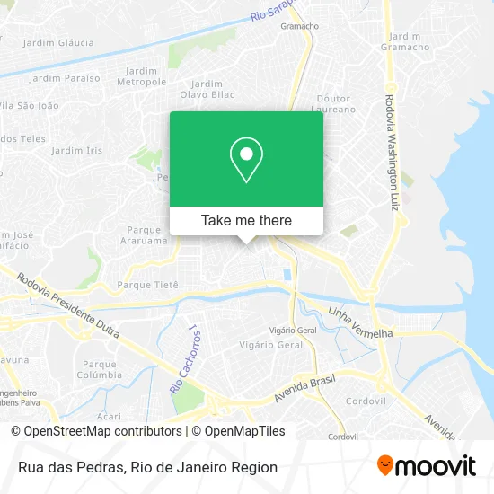 Rua das Pedras map