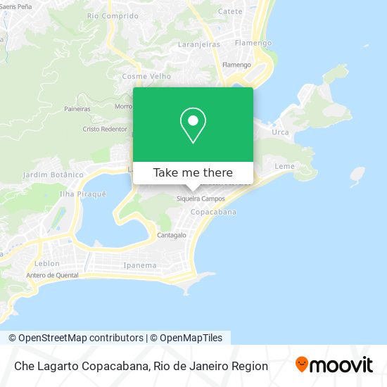 Mapa Che Lagarto Copacabana
