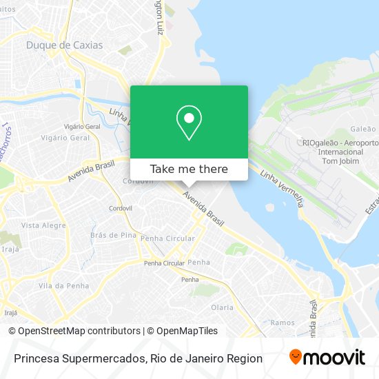 Princesa Supermercados map