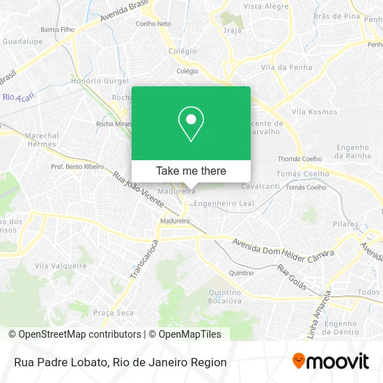 Rua Padre Lobato map