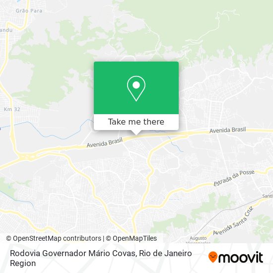 Mapa Rodovia Governador Mário Covas