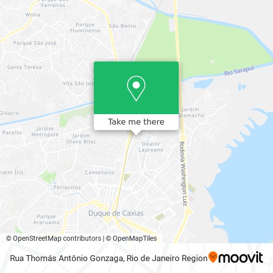 Rua Thomás Antônio Gonzaga map