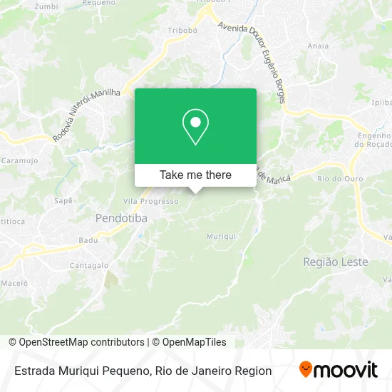 Estrada Muriqui Pequeno map