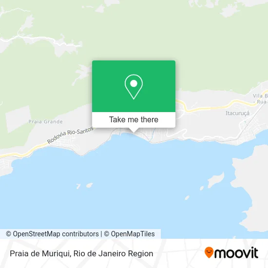 Praia de Muriqui map