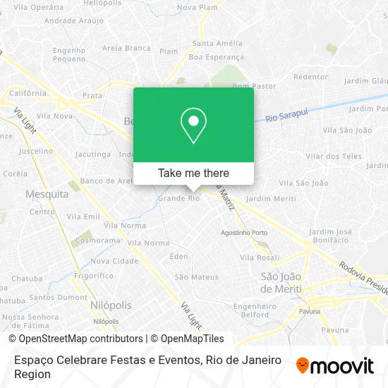 Espaço Celebrare Festas e Eventos map