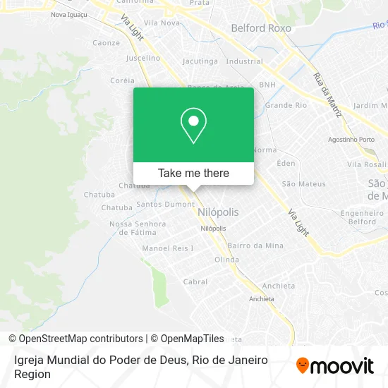 Igreja Mundial do Poder de Deus map