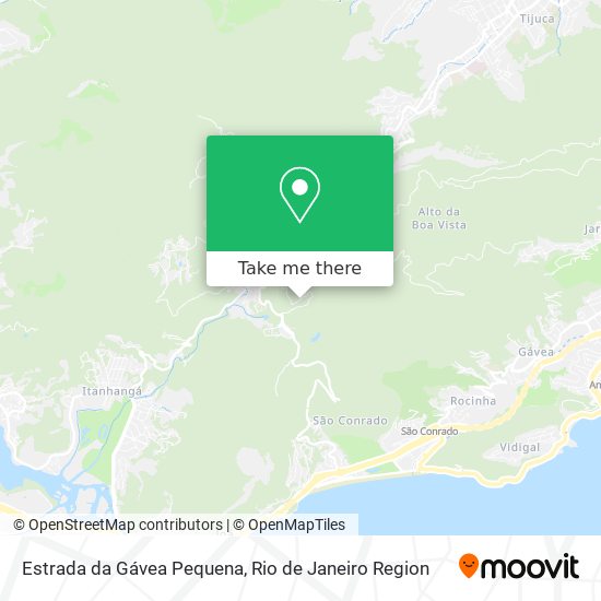 Estrada da Gávea Pequena map