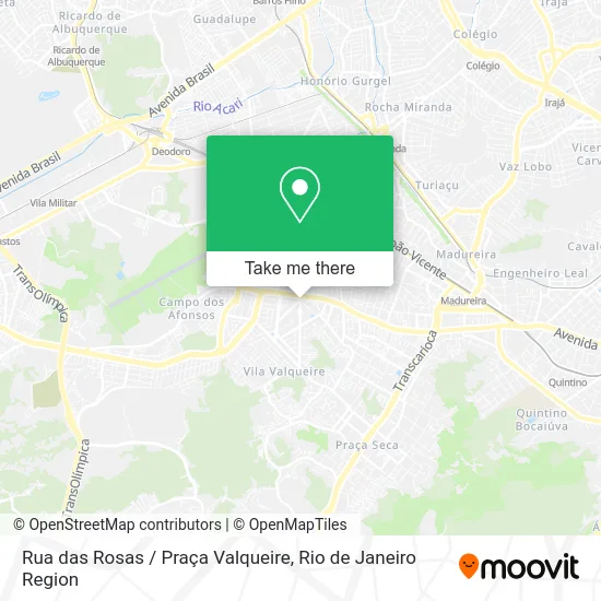 Rua das Rosas / Praça Valqueire map
