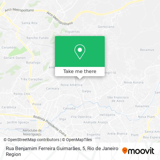 Rua Benjamim Ferreira Guimarães, 5 map