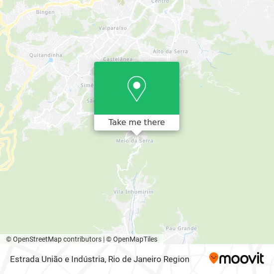 Estrada União e Indústria map