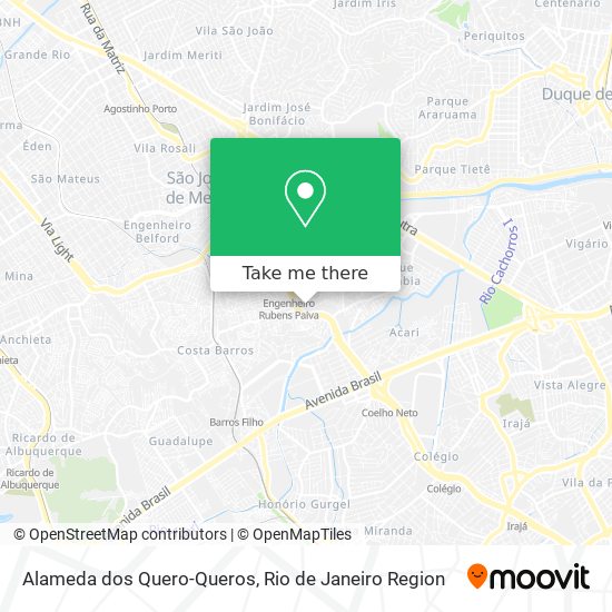 Alameda dos Quero-Queros map