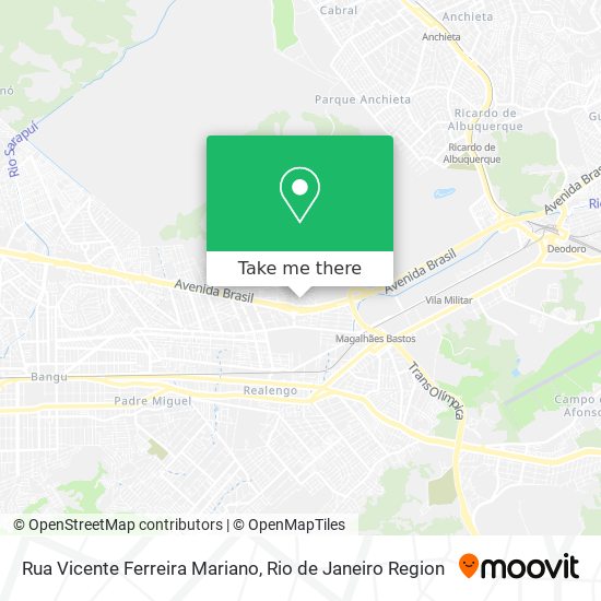 Mapa Rua Vicente Ferreira Mariano