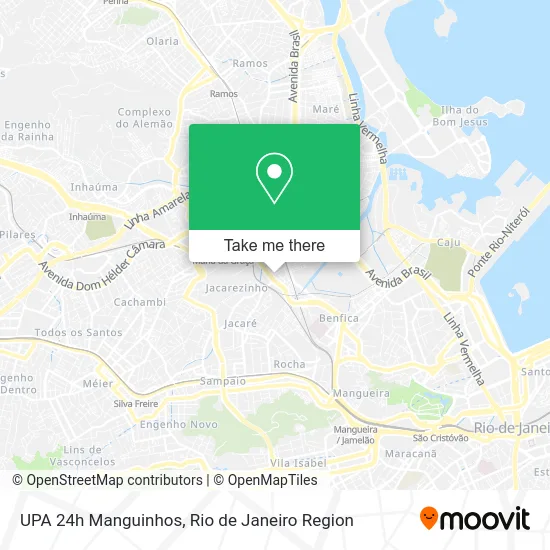 UPA 24h Manguinhos map