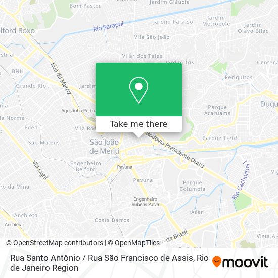 Rua Santo Antônio / Rua São Francisco de Assis map