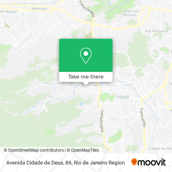 Avenida Cidade de Deus, 86 map
