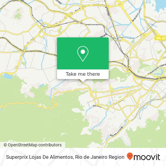 Superprix Lojas De Alimentos map