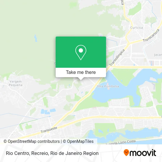 Rio Centro, Recreio map