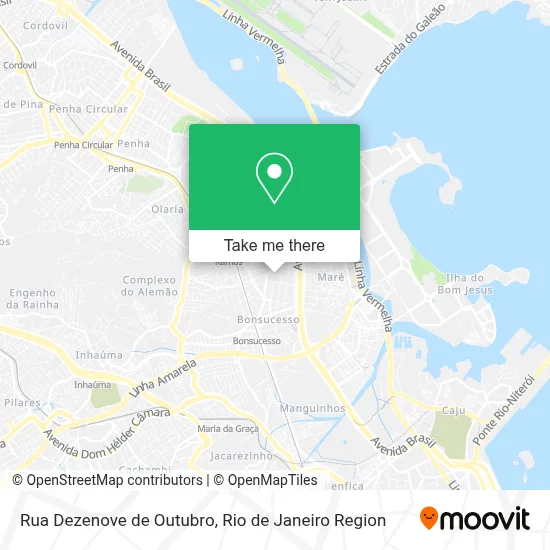 Rua Dezenove de Outubro map